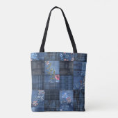 Muster für ein Muster für ein Muster | Boho Denim Tasche (Rückseite)