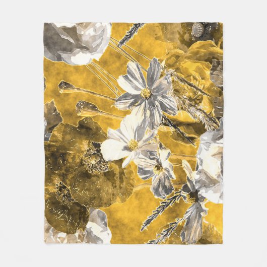 Muster für einfarbige Aquarellfarben Fleecedecke (Vorderseite)