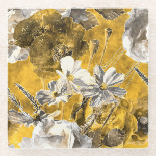 Muster für einfarbige Aquarellfarben Glasuntersetzer