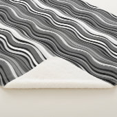 Muster für einfarbige Rippchen Sherpadecke (3/4)