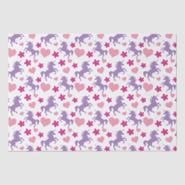 Muster für Einhorn und Herz Seidenpapier