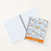 Muster für Einhorn und Regenbogen Notizblock (Innenseite)