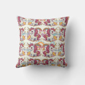 Muster für Einhörner und Regenbogen Kissen (Rückseite)