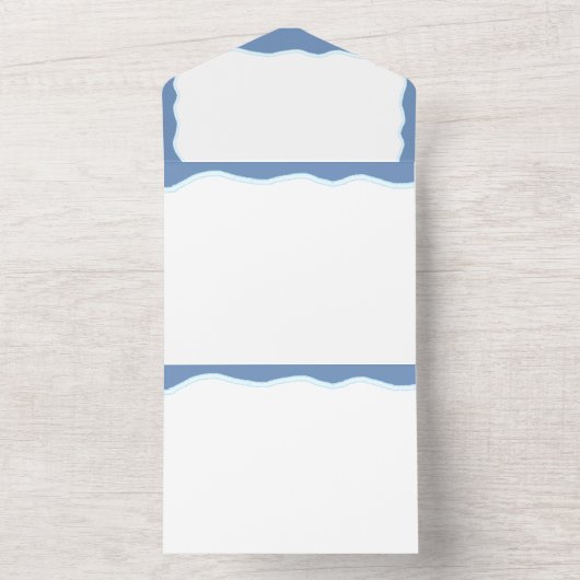 Muster für Einladungskarten an den Grenzen All In One Einladung (Innen)