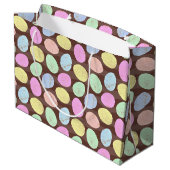 Muster für Eizellen aus Candy Oaster Große Geschenktüte (Rückseite Schrägansicht)