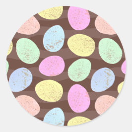 Muster für Eizellen aus Candy Oaster Runder Aufkleber