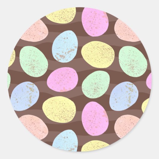 Muster für Eizellen aus Candy Oaster Runder Aufkleber (Vorderseite)