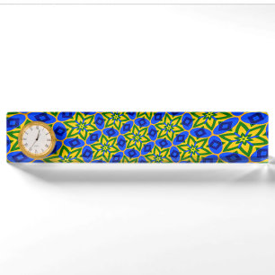 Muster für elegante Abstrakte Blume Namensplakette