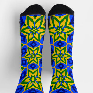 Muster für elegante Abstrakte Blume Socken