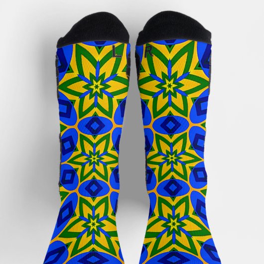 Muster für elegante Abstrakte Blume Socken (Oben)