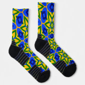 Muster für elegante Abstrakte Blume Socken (Rechts)