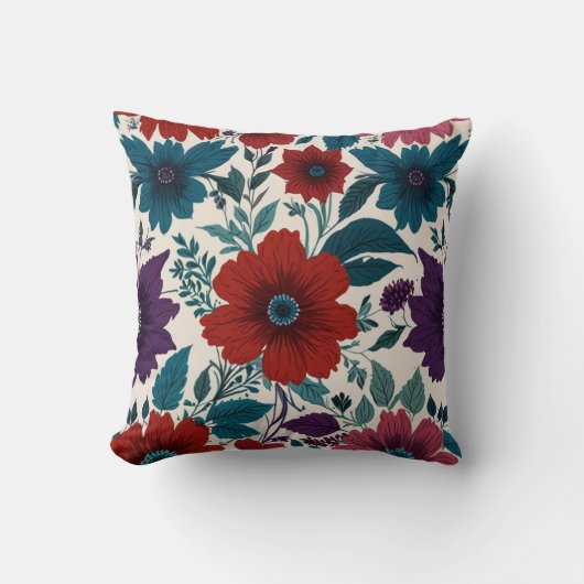 Muster für elegante Blume Kissen (Vorderseite)