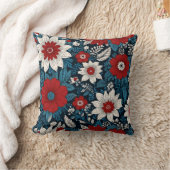 Muster für elegante Blume Kissen (Decke)