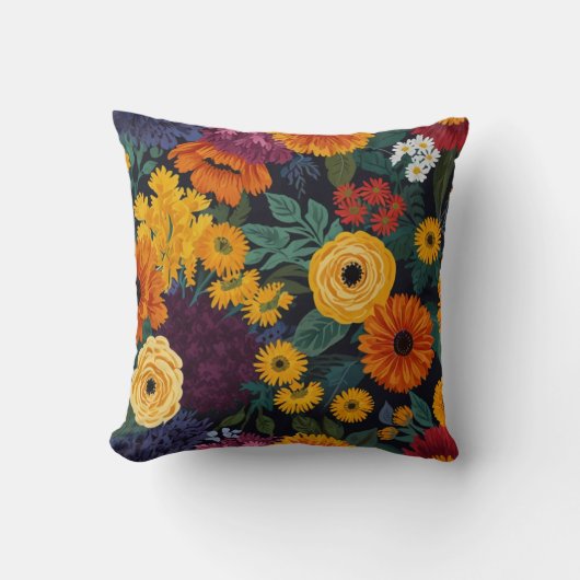 Muster für elegante Blume Kissen (Vorderseite)