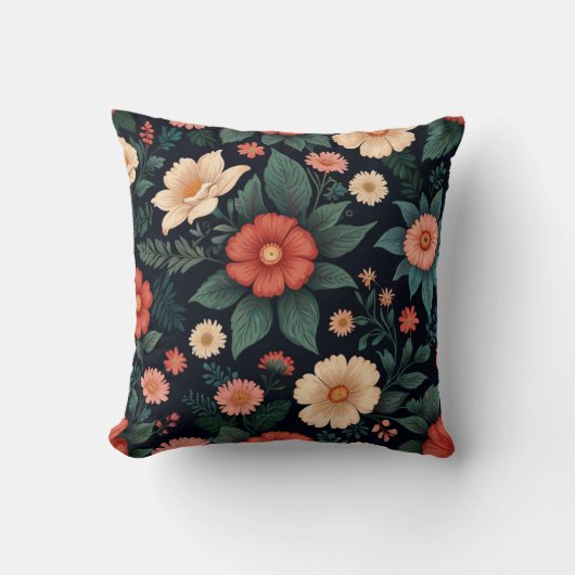 Muster für elegante Blume Kissen (Vorderseite)