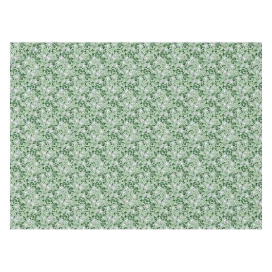 Muster für elegante grüne Blätter Tischdecke (Vorderseite (Horizontal))