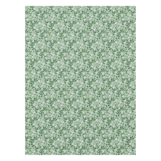 Muster für elegante grüne Blätter Tischdecke (Vorderseite)