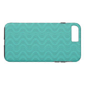 Muster für elektrische blaue Waves Case-Mate iPhone Hülle (Rückseite (Horizontal))