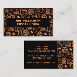 Muster für Entwickler eines Schwarzen Architekturk Visitenkarte