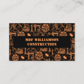 Muster für Entwickler eines Schwarzen Architekturk Visitenkarte (Vorderseite)