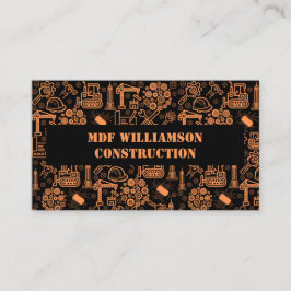 Muster für Entwickler eines Schwarzen Architekturk Visitenkarte