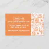 Muster für Entwickler von White Architectural Blue Visitenkarte (Rückseite)