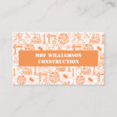 Muster für Entwickler von White Architectural Blue Visitenkarte (Vorderseite)