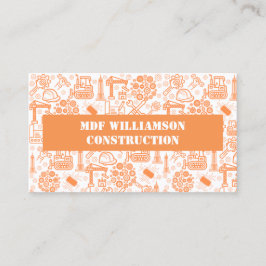 Muster für Entwickler von White Architectural Blue Visitenkarte