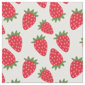 Muster für Erdbeeren mit Gesichtsmaske, niedlich r Stoff (Nahaufnahme)