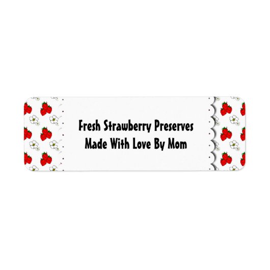 Muster für Erdbeeren und Blume (Vorne)