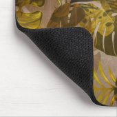 Muster für erdtropische Blätter Mousepad (Ecke)