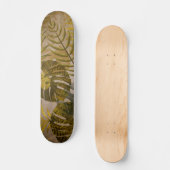 Muster für erdtropische Blätter Skateboard (Vorderseite)