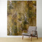 Muster für erdtropische Blätter Wandteppich (Beispiel)