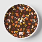 Muster für Erntedank-Ahorn-Blätter Uhr (Vorderseite)