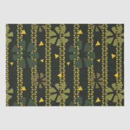 Muster für ethnische Abstrakte Streifen und Blume Seidenpapier