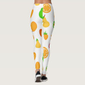 Muster für exotische Früchte Leggings (Rückseite)