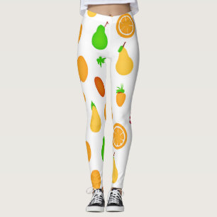 Muster für exotische Früchte Leggings