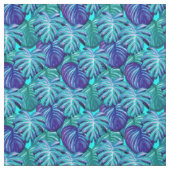 Muster für exotische grüne Blätter Stoff (Muster)