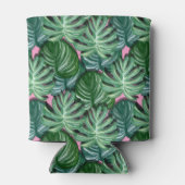 Muster für exotische grüne tropische Blätter Dosenkühler (Rückseite)