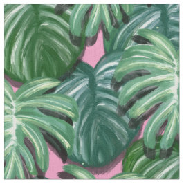 Muster für exotische grüne tropische Blätter Stoff