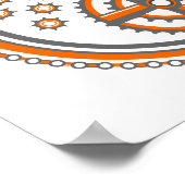 Muster für Fahrradteile Poster (Ecke)