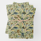 Muster für Fanggeräte Geschenkpapier Set (Beispiel)