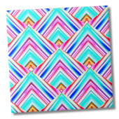 Muster für farbenfrohe geometrische Dreiecke Fliese