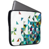 Muster für farbenfrohe geometrische Formen Laptopschutzhülle (Vorne Rechts)