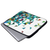 Muster für farbenfrohe geometrische Formen Laptopschutzhülle (Vorne Knopf)