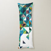 Muster für farbenfrohe geometrische Formen Seitenschläferkissen (Rückseite (Vertikal))