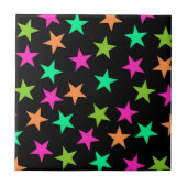 Muster für farbenfrohe Neongeometrie Fliese (Vorderseite)