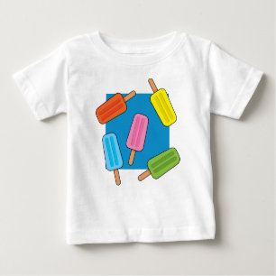 Muster für farbenfrohe Popsicles Baby T-shirt