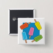 Muster für farbenfrohe Popsicles Button (Vorne & Hinten)
