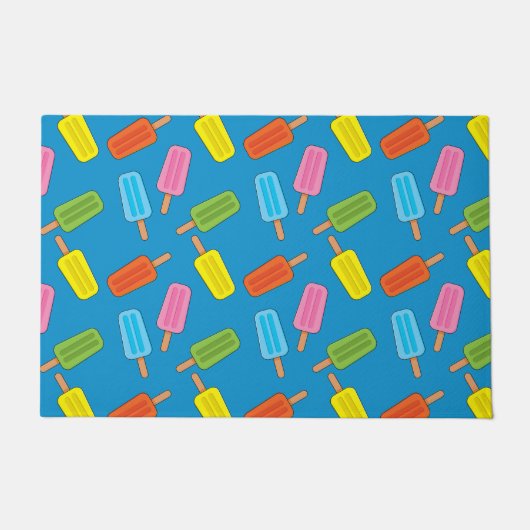 Muster für farbenfrohe Popsicles Fußmatte (Vorderseite)
